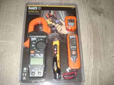 Klein Tools CL120VP Kit de prueba de voltaje eléctrico con pinza amperimétrica + tres probadores Foto 1 de 4