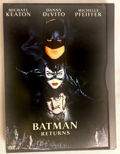 Batman Returns Movie Michelle Pfeiffer Catwoman Danny DeVito Penguin DVD - Picture 1 of 3