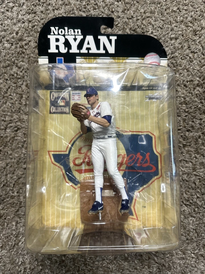 Camiseta sangrienta Nolan Ryan #34 2009 McFarlane Sports Picks Colección Cooperstown Foto 1 de 4