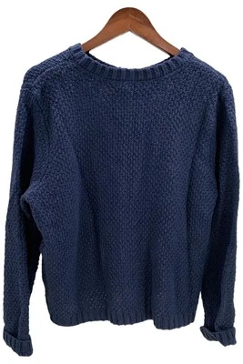 Cárdigan Joan Rivers Para Mujer Novedad Puntada Largo SLV Botón Azul Marino Foto 1 de 2