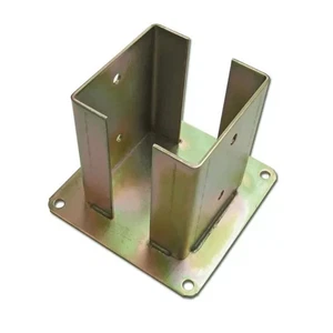SUPPORTO PILASTRI CON PIASTRA DI FISSAGGIO E PROFILI LATERALI A "C" 120X200 MM - Picture 1 of 1