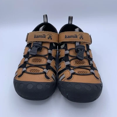 Kamik Sandálias de Caranguejo Meninos Vegan Friendly Sapatos Aquáticos Tamanho 2 Marrom Praia - Imagem 1 de 4