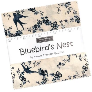 Bluebird's Nest Charm Pack by Kansas Troubles Quilters for Moda Fabrics - Picture 1 of 3
