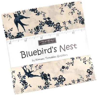 Bluebird's Nest Charm Pack by Kansas Troubles Quilters for Moda Fabrics - Image 1 of 3