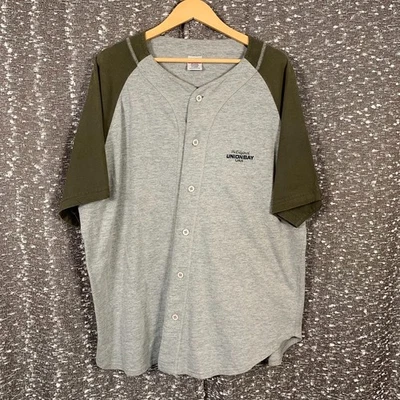 Camiseta deportiva de béisbol vintage Y2K Unionbay con botones manga corta para hombre XL Foto 1 de 4