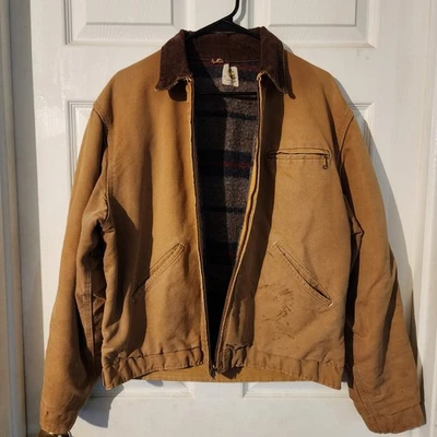 1960’s Carhartt Big C Detroit Jacket 42 Large Wool Lined RARE Find-Showpiece VTG - Image 1 of 4