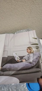 Momcozy Pregnancy Pillows for Sleeping U Shaped Full Body Maternity Pillow Gray - Picture 1 of 7