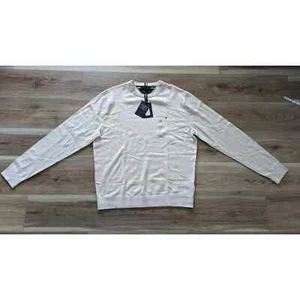 NWT Tommy Hilfiger Cotton Cashmere Blend Crewneck Sweater in Cream sz XXL - Picture 1 of 4