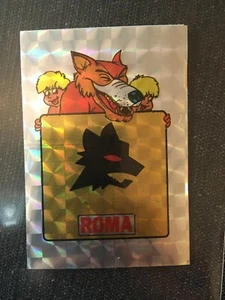 BADGE ECUSSON ROMA AS ROME CALCIATORI 1985/1986 EDIS FIGURINE PRISMATICA RARE - Foto 1 di 1