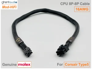 β‘οΈ16AWG CPU 8P Cable for Corsair SF Series SF750 SF850 SF1000 - π70cm / 27 inch - Afbeelding 1 van 7
