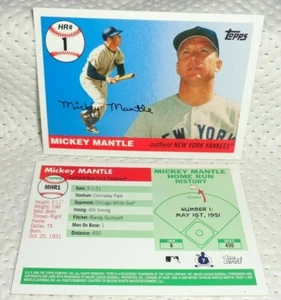 MICKEY MANTLE--2006 TOPPS --#1--TWO CARDS----L@@K - Bild 1 von 1