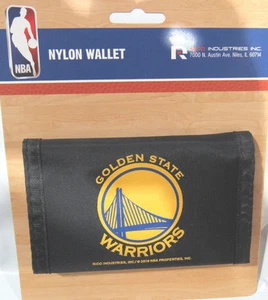 NBA Golden State Warrior Printed Tri-Fold Nylon Wallet by Rico Industries - Picture 1 of 2