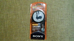 NOS Sony Walkman MDR-E821LP Stereo Earphones Headphones Twin Turbo Fontopia Vtg - Picture 1 of 2