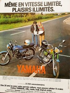 Annonce imprimée vintage YAMAHA !! "la moto la plus rapide"