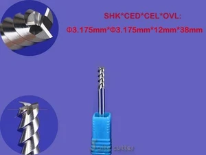 HRC55 Taladro CNC Tres Flautas 3f Enrutador Espiral Fresadora Broca Cortador Herramienta de Fresado Aluminio - Imagen 1 de 1