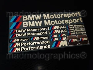 Reflective stickers decals graphic for BMW Motorsport M3 M5 M6 m550 M8 M Power - Picture 1 of 7