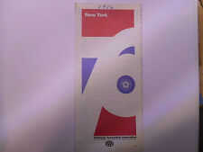 usa etats unis ancienne carte routiere new york AAA road map 1976 *