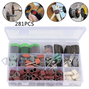 281x Rotary Drill Bit Tool Polishing Accessories Cutting Kit For Dremel Grinding - Picture 1 of 12