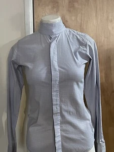 Tuff Rider Girls 16 blue long sleeve Riding show shirt & 2 Collars/Rat Catchers - Bild 1 von 8