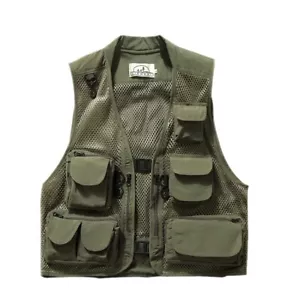 Vest For Men with Multi-Pockets for Hunting, Fishing, Hiking, Photography - Picture 1 of 24