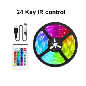 NEW USB LED Strip Lights RGB 2835 2M Flexible Tape TV BackLight Decoration - Picture 1 of 17