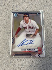 2021 Bowman Chrome BLAZE JORDAN 1st Chrome Prospects Auto #CPA-BJ Red Sox