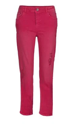 S. Oliver Damen Marken-Jeans mit Pailletten, rot - Bild 1 von 3