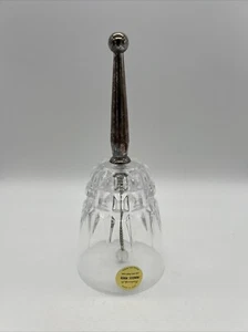 Campana con mango enchapado en plata cristal plomo genuino Princess House 6,75" #499 Francia - Imagen 1 de 5