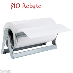 Dispensador cortador de papel de 15" para envoltura de regalo de carnicero y papel rollo Kraft + reembolso - Imagen 1 de 4