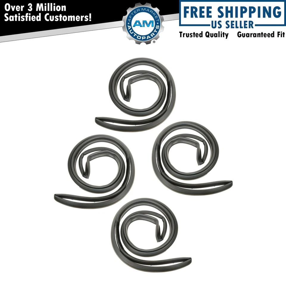 Juego de 4 juntas de resistencia para puertas delanteras y traseras para Bonneville LeSabre Delta 88 Foto 1 de 4