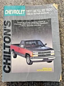 Chilton Chevy GMC Full Size Truck 1988-93 Repair Manual Part No. 8055 - Picture 1 of 18