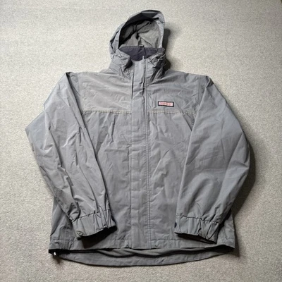 Chaqueta Vineyard Vines Para Hombre Mediana Nylon Parka Con Capucha Lluvia Clima Exterior Foto 1 de 4
