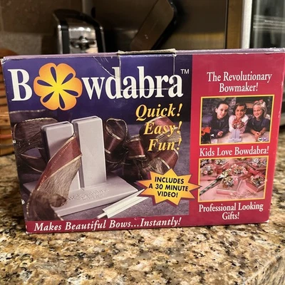 Vintage Bowdabra Bow Maker and Craft Tool Kit with VHS Instructions New In Box - Image 1 of 4