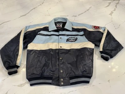 VINTAGE First Down Aviator Sixty Four Men’s Size XXL PVC Casting Leather Jacket - Image 1 of 4