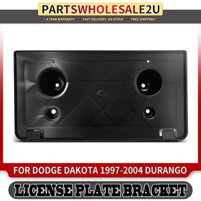 Soporte de matrícula delantero negro para Dodge Dakota 1997-2004 Durango 1998-2003 Foto 1 de 4