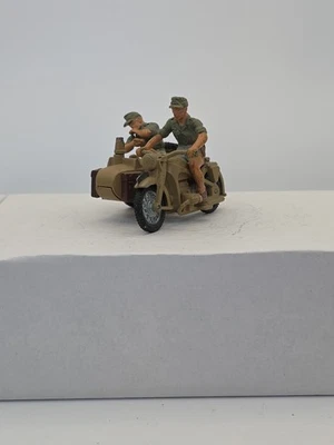 Gran Bretaña Segunda Guerra Mundial BMW Afrika Korps 9693 motocicleta detalle y sidecar PISTOLA FALTANTE Foto 1 de 4