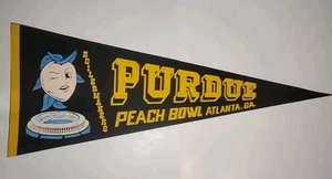1978 Purdue Boilermakers Peach Bowl Football Wimpel Flagge Banner selten! NCAA RARITÄT - Bild 1 von 5
