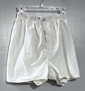 Vtg US Military GI Boxer Shorts White 1960s Vietnam Stencil Stamp K-4357 - Picture 1 of 3