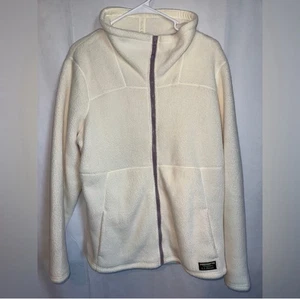 Chaqueta para mujer L.L.Bean Katahdin polar cremallera completa talla XL crema marfil - Imagen 1 de 12