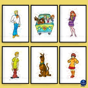 Scooby Doo Children's Bedroom Wall Art Poster Print Picture Gift A5 A4 A3 - Picture 1 of 7