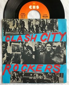 THE CLASH -Clash City Rockers- Italian 7” W/Picture Sleeve (Punk/Vinyl Record) - Picture 1 of 4