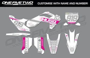 HUSQVARNA MX MOTOCROSS GRAPHICS KIT 50 65 85 125 250 350 450 - Picture 1 of 1