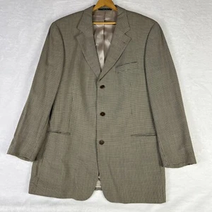 HUGO BOSS Men’s Blazer 44T Gray Check Virgin Wool Sport Coat USA Union Made - Picture 1 of 18