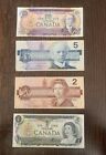 Canada: Set Of 4 Canadian Dollar Banknotes.
