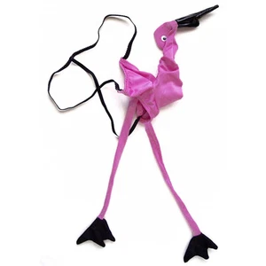 K384 Sexy Novelty Playwear Costume Flamingo String Pouch - Picture 1 of 8
