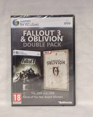 Fallout 3 / oblivion double pack - pc - new sealed - Image 1 of 2