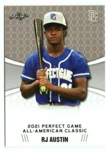 RJ AUSTIN 2021 LEAF PERFECT GAME "LIMITED EDITION" ROOKIE CARD #50! MINT! - Picture 1 of 1