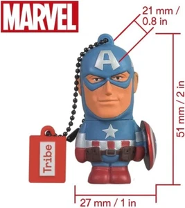 USB Stick 16 GB Captain America - Original Marvel 2.0 Flash Drive - Picture 1 of 2