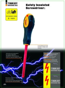 Expert Quality DIN IEC 60900:2004 AC1000V VDE/Insulated/Electrician Screwdriver - Bild 1 von 4