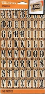 Halloween Alphabet Sammelalbum Aufkleber 50-30085 Jolees Boutique - Bild 1 von 1